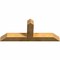 Ekena Millwork Portland Rough Sawn Timber Gable Bracket, Western Red Cedar, 60"W x 25"H x 6"D x 6"F, 10/12 Pitch GBW060X25X0606POR00RWR - alternate 3